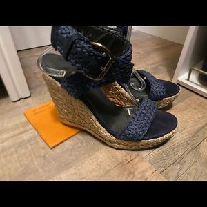 Stuart Weitzman Alex Navy Blue sz 9